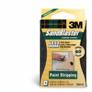 3M 20909-60 60 Grit SandBlaster Paint Stripping Sanding Sponge Block