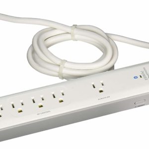 Monoprice - 6 Outlet Home Automation Surge Protector with Timer BLUETOOTH