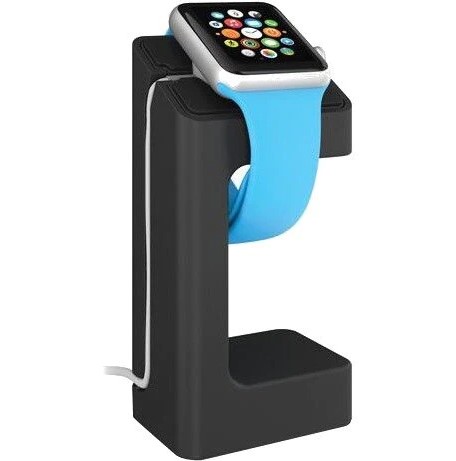 Cygnett OnCharge Mini Matte Black Compact Silicone Apple Watch Charging Stand